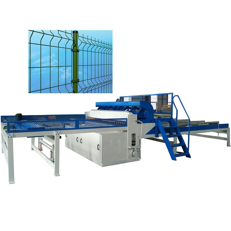 Welded wire mesh panel and 3D fence production line